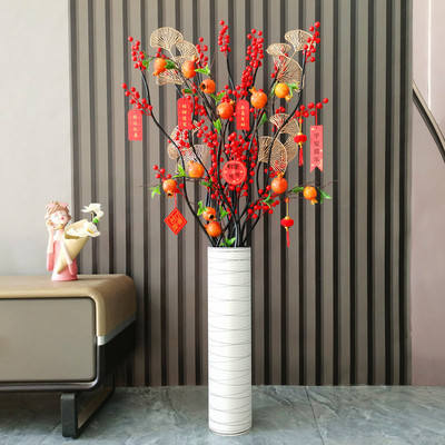 发财果仿真花石榴果干花客厅摆件