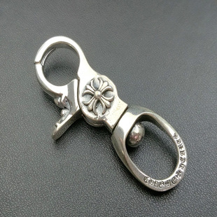 腰挂 男款 龙虾扣 泰银汽车朋克风钥匙扣 925纯银