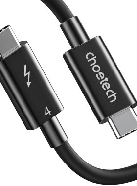 CHOETECH新品Thunderbolt4被动式雷电线40Gbps/8K 100W视频传输线