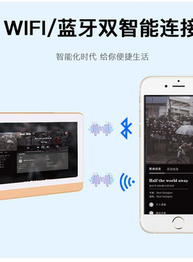 7寸10寸智能背景音乐主机 家庭背景音乐控制器喇叭餐厅音乐RS485