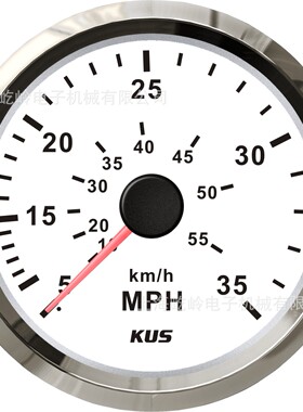 KUS 船只通用气压式速度表35MPH 55MPH 65MPH  需另配皮托管