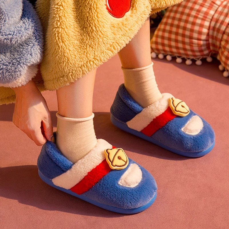 毛绒保暖室内外穿加绒棉拖鞋