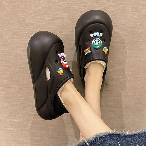 可爱玛丽防滑防水包跟棉鞋