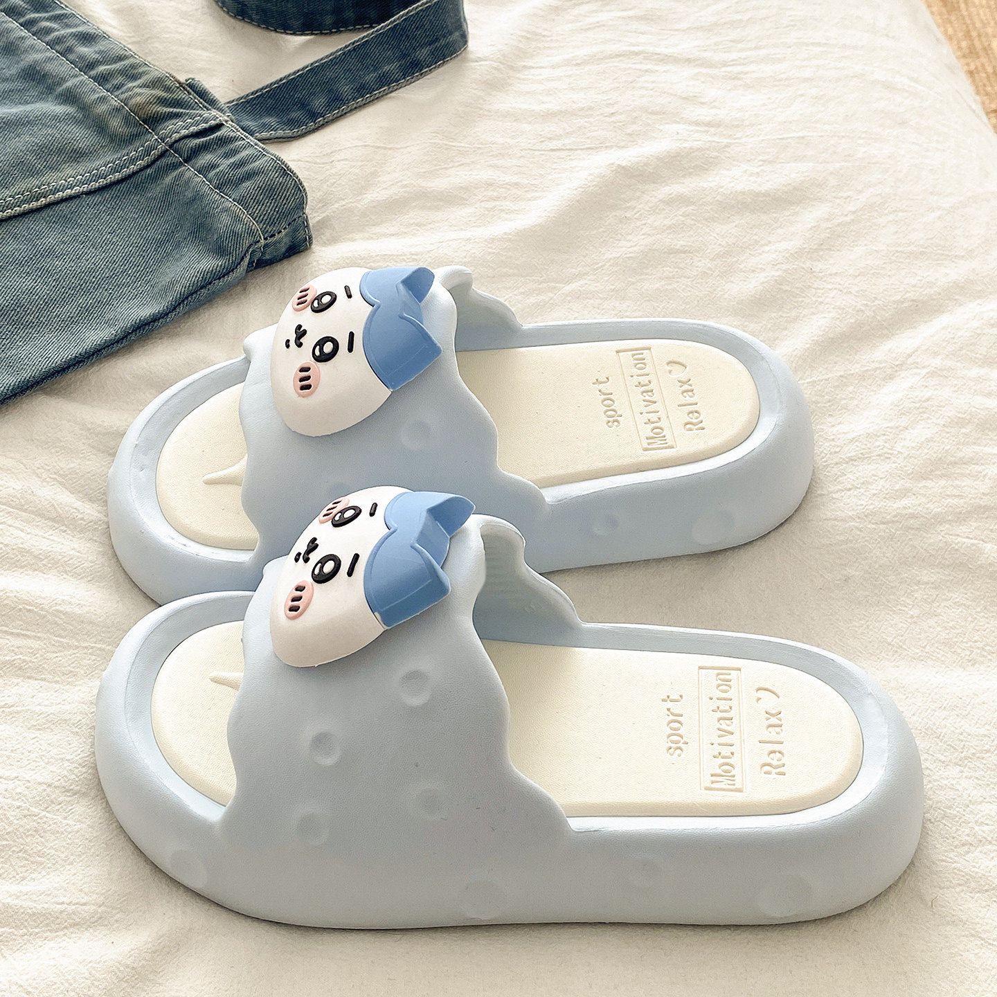 拖鞋女2026新款夏季外穿卡通可爱厚底家居防滑休闲学生宿舍凉拖鞋,女鞋,一字拖,淘宝优惠券,粉丝福利购,淘宝优惠卷