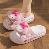 可爱卡通室内居家踩屎感可外穿三丽鸥亲子凉拖鞋 美乐蒂拖鞋 女夏季