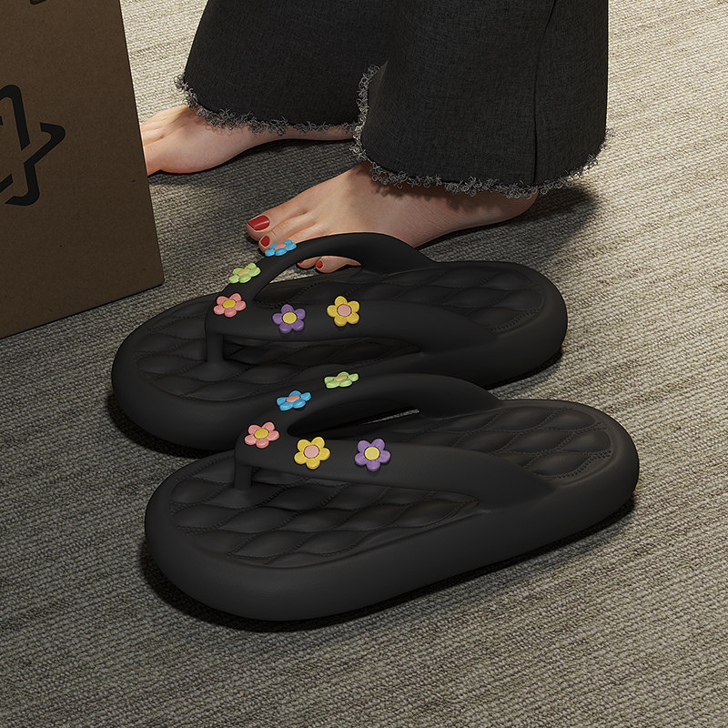 人字拖女夏款天新款花朵沙滩防滑夹脚软底凉拖鞋外穿0508d,女鞋,人字拖,淘宝优惠券,粉丝福利购,淘宝优惠卷