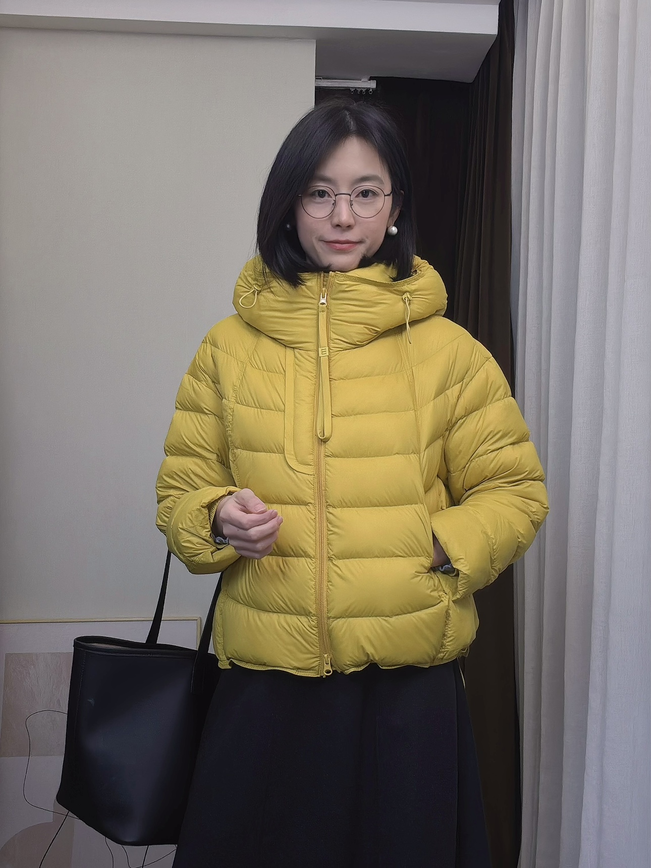 wenlustore冬季新款保暖加厚排骨90白鸭绒连帽羽绒服外套女