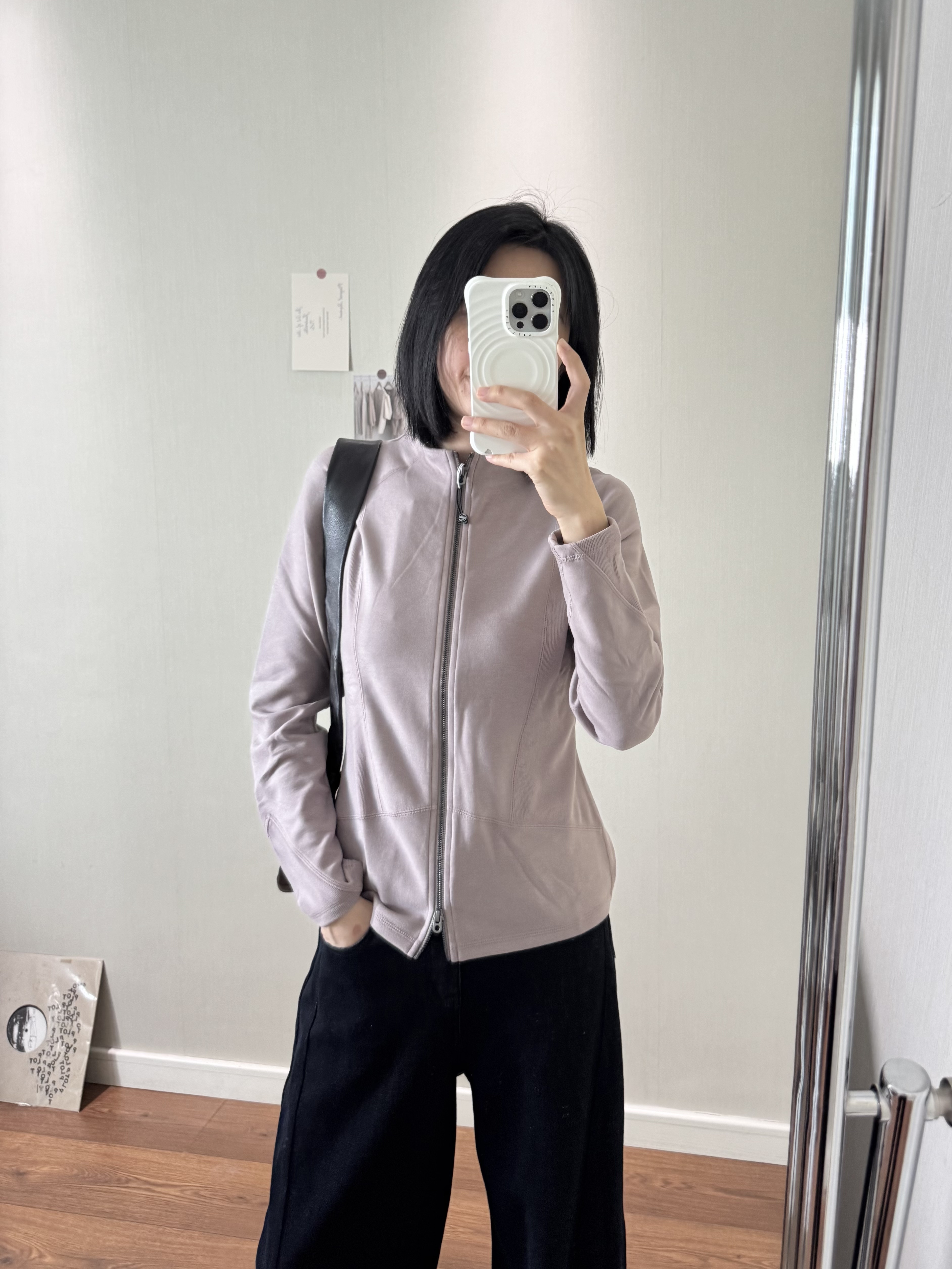wenlustore立领设计显瘦百搭立体剪裁卫衣外套女