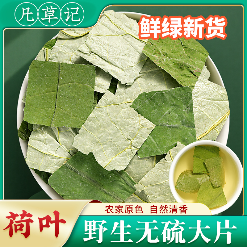 四川荷叶泡茶水新鲜绿色大片