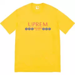 21Ss Milano Tee Milan Large Letter Printed Cotton Short-Sleeved T-Shirt Round Neck Men's and Women's Bottoming Shirt Half-Sleeved