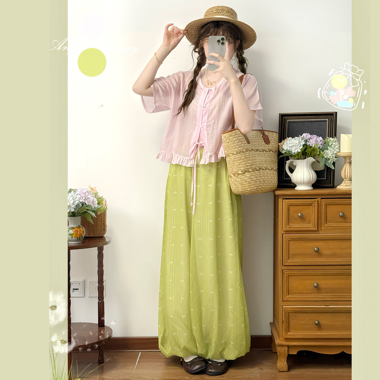 汉服女可爱日常通勤套装夏季