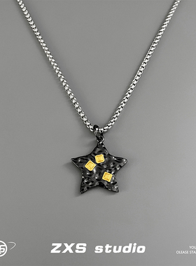 简约男潮嘻哈个性复古毛衣链子