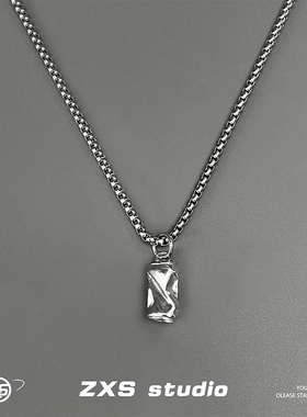 王一博同款易拉罐项链男潮