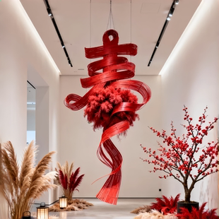 马年新款 春节竹编网红打卡景区商业街道大型商超快闪活动引流拍照