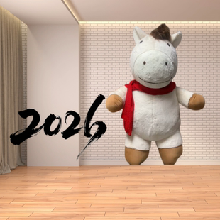 网红打卡马年新款 福马抱抱景区商场橱窗商业街道快闪活动引流玩偶