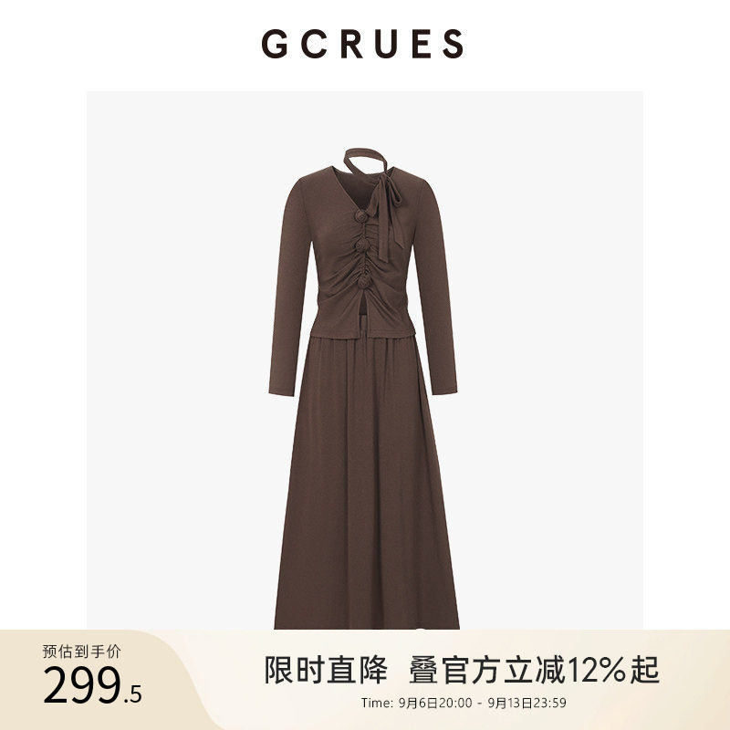 gcrues法式花朵气质套装图片