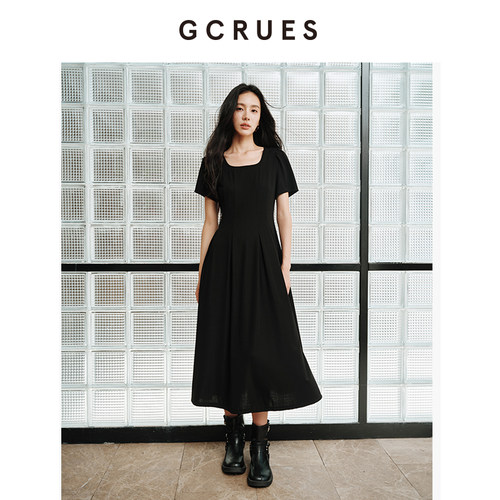 GCRUES色针织连衣裙女秋季