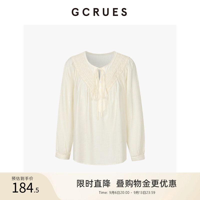 GCRUES法式气质宽松小衫图片