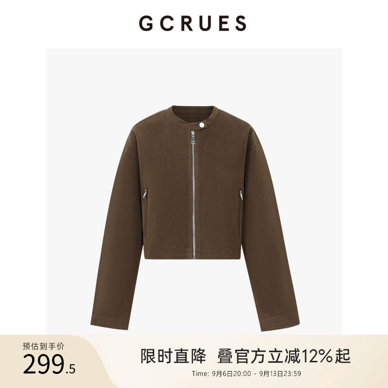 GCRUES绒感复古短外套图片