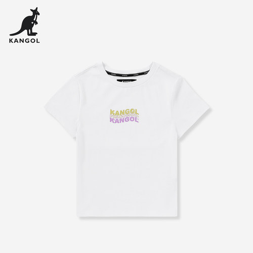 KANGOL印花短袖t恤女夏