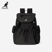 KANGOL大号双肩包女翻盖大容量旅游男时尚 郝熠然同款 百搭书包