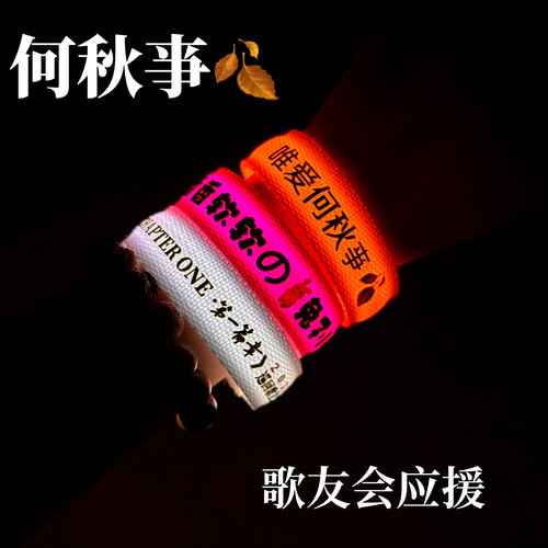 2025 何秋事应援发光手环第一篇章巡回歌友会杭州站粉丝助威道具