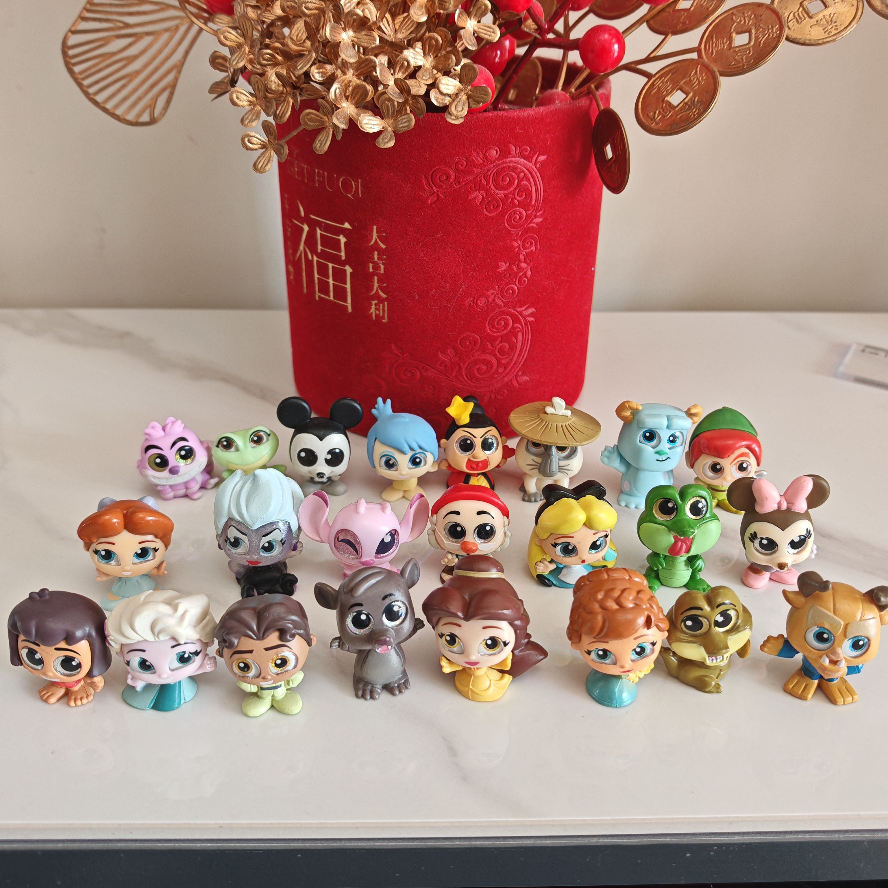 正版散货迪士尼叠叠童话屋 美人鱼大眼娃娃人偶公仔摆件模型玩具