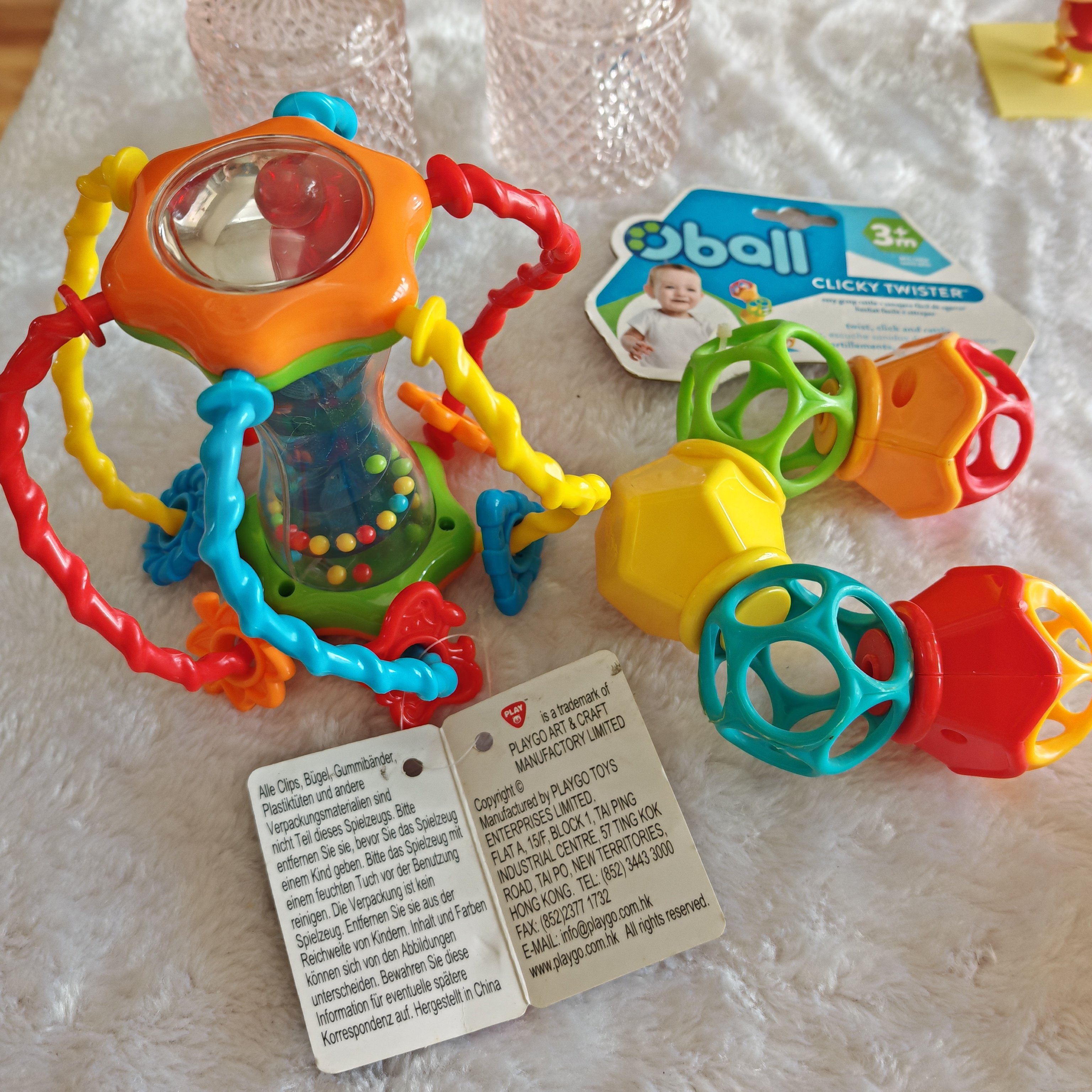 出口锻炼手指精细灵活性玩具球宝宝益智婴幼儿摇铃绕珠串珠手抓球