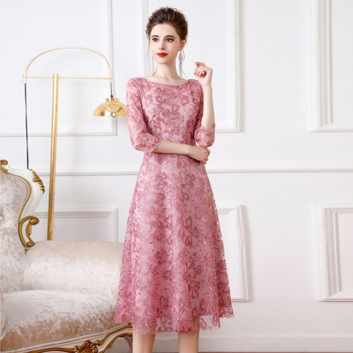 2026新款喜婆婆婚宴装刺绣礼服