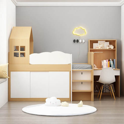 考拉森林北欧小户型男女孩组合床