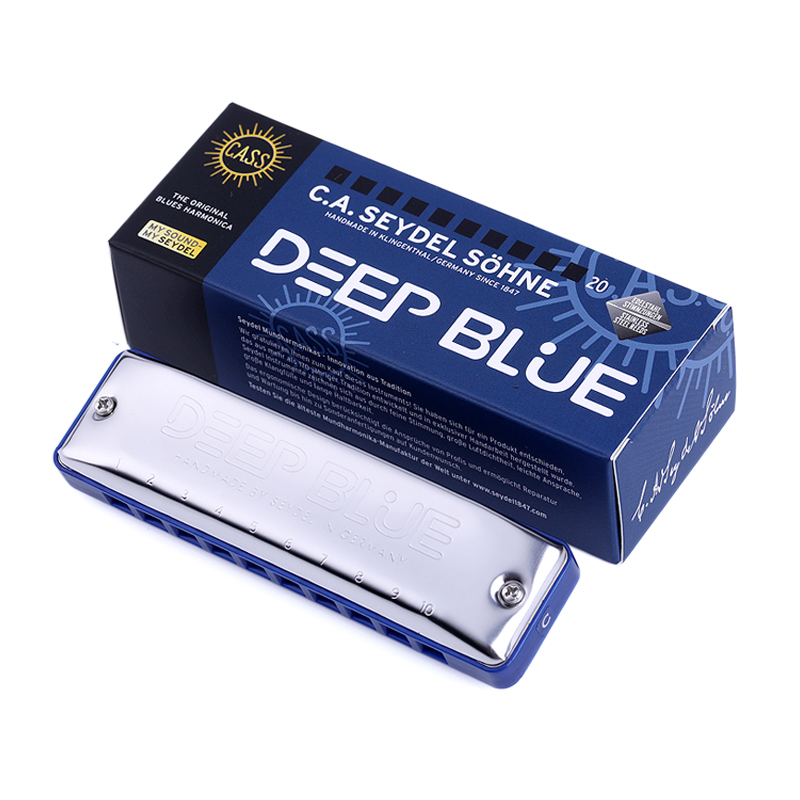 德国赛德SEYDEL十孔布鲁斯口琴DEEP BLUE蓝调款初学成人高级专业