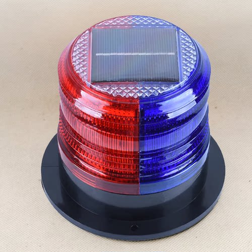 太阳能警示爆闪灯LED磁吸夜间交通施工车载岗亭吸顶灯工程路障灯