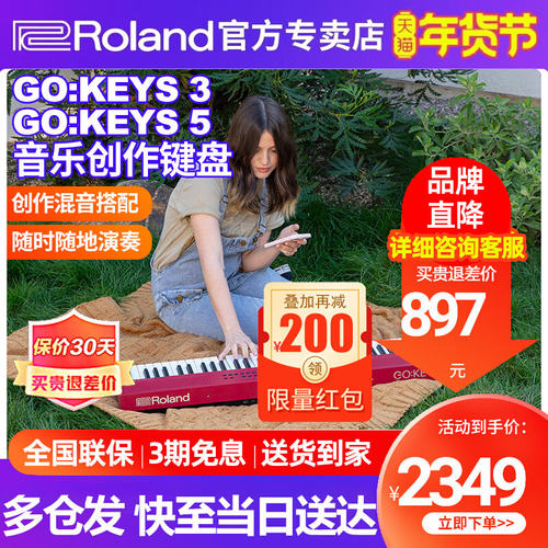 罗兰电子琴GOKEYS3/5键盘GO88PX