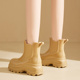 水靴百搭短靴防滑胶鞋 慕儿厚底雨鞋 雨靴防水套鞋 水鞋 女款 2025新款