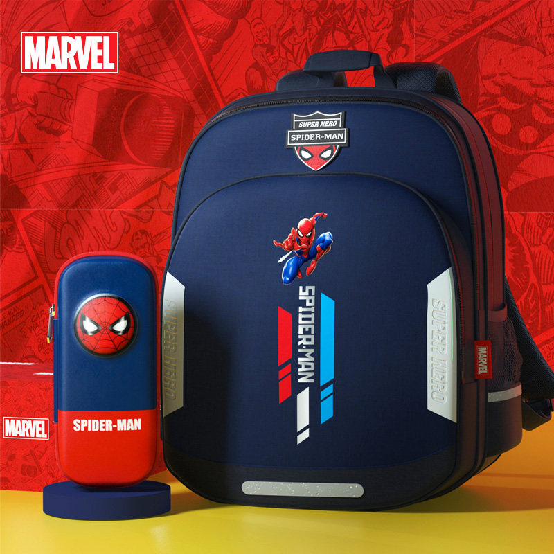 迪士尼儿童书包小学生三到六年级一二男生男童蜘蛛侠轻便男孩双肩