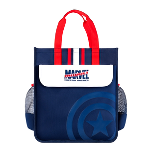 Disney迪士尼手提袋学生拎书袋小学生作业补习袋帆布美术袋男女孩课外补习班辅导班书包轻便学习袋收纳装书袋