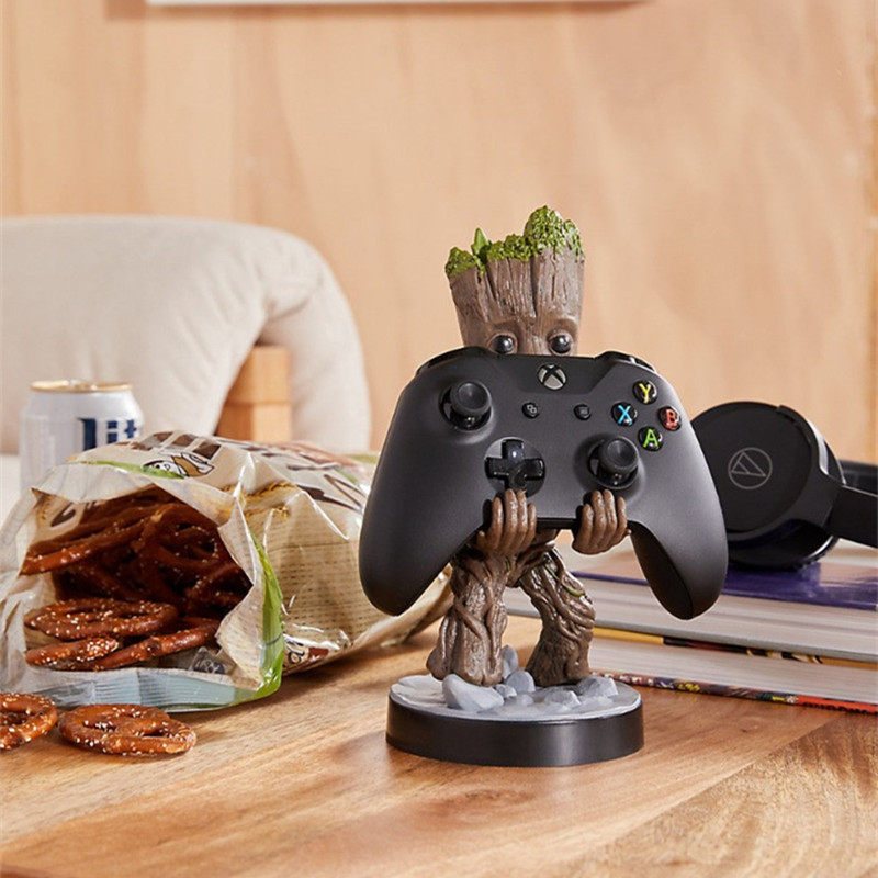 创意动漫手柄架手机游戏机支撑支架收纳架卡通手办桌面置物架摆件