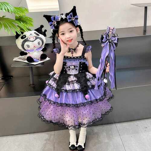 女童库洛米洛丽塔公主裙万圣节服