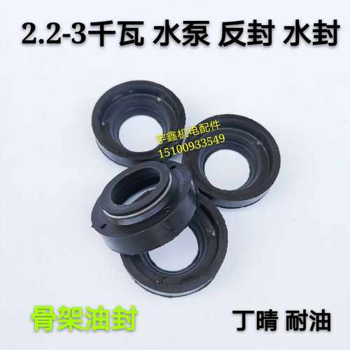 2.2-3KW水泵反面油封骨 架 封 机械密封 带弹簧胶橡密封 水泵配件