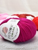 线红色婚鞋 晴纶毛线团中粗手工编织毛线钩针线打鞋 毛线勾鞋 玩偶线