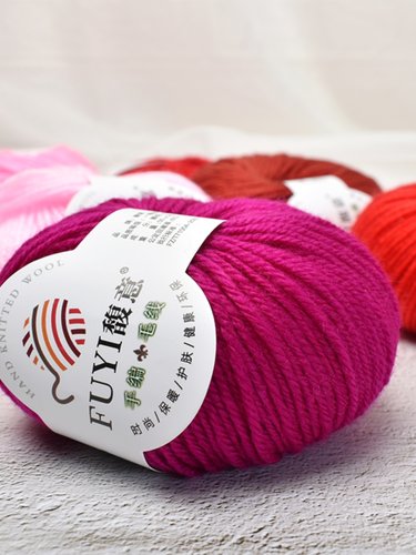 晴纶中粗编织钩针毛线团鞋线钩鞋