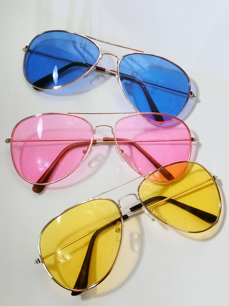 明星同款潮流时尚男女款彩色镜片蛤蟆镜演出造型眼镜太阳镜墨镜