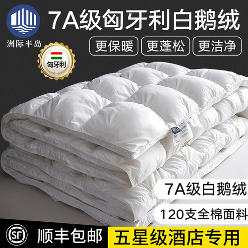 洲际五星级酒店抗菌95%白鹅绒被