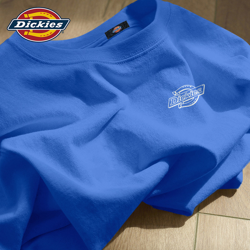 Dickies纯棉印花短袖T恤男克莱因蓝2026夏季新款美式潮牌休闲上衣