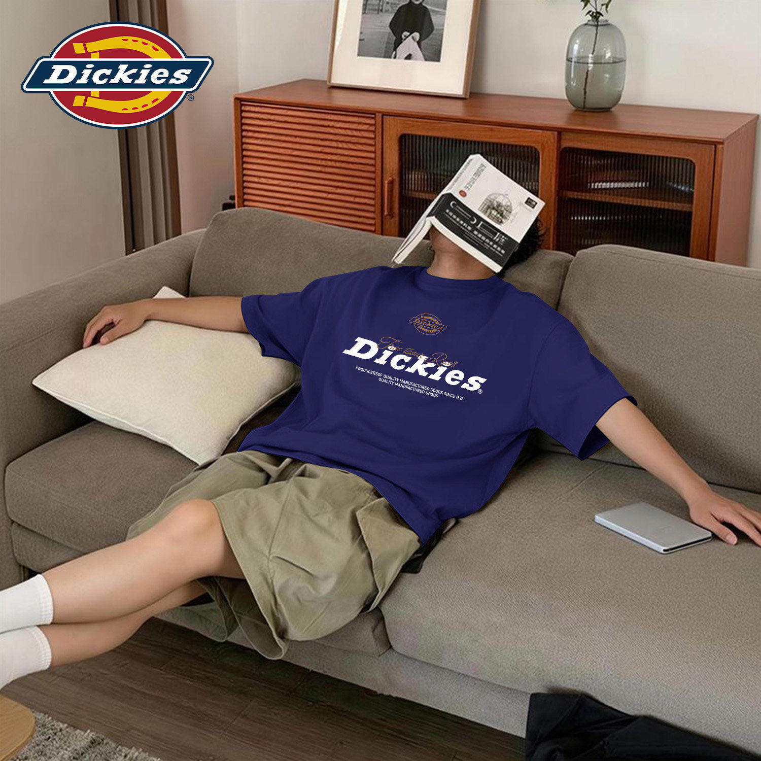 Dickies青少年短袖T恤男款2026新款潮流美式宽松大码上衣男半袖潮