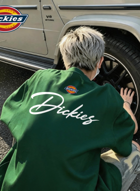 Dickies短袖T恤男墨绿色美式重磅半袖衣服青少年2026夏季新款上衣