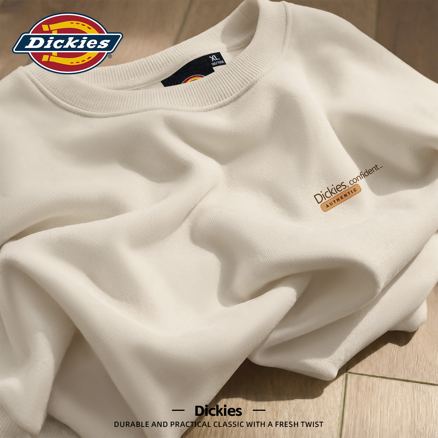 Dickies重磅卫衣男款休闲简约上衣男生青少年长袖秋季大码衣服男
