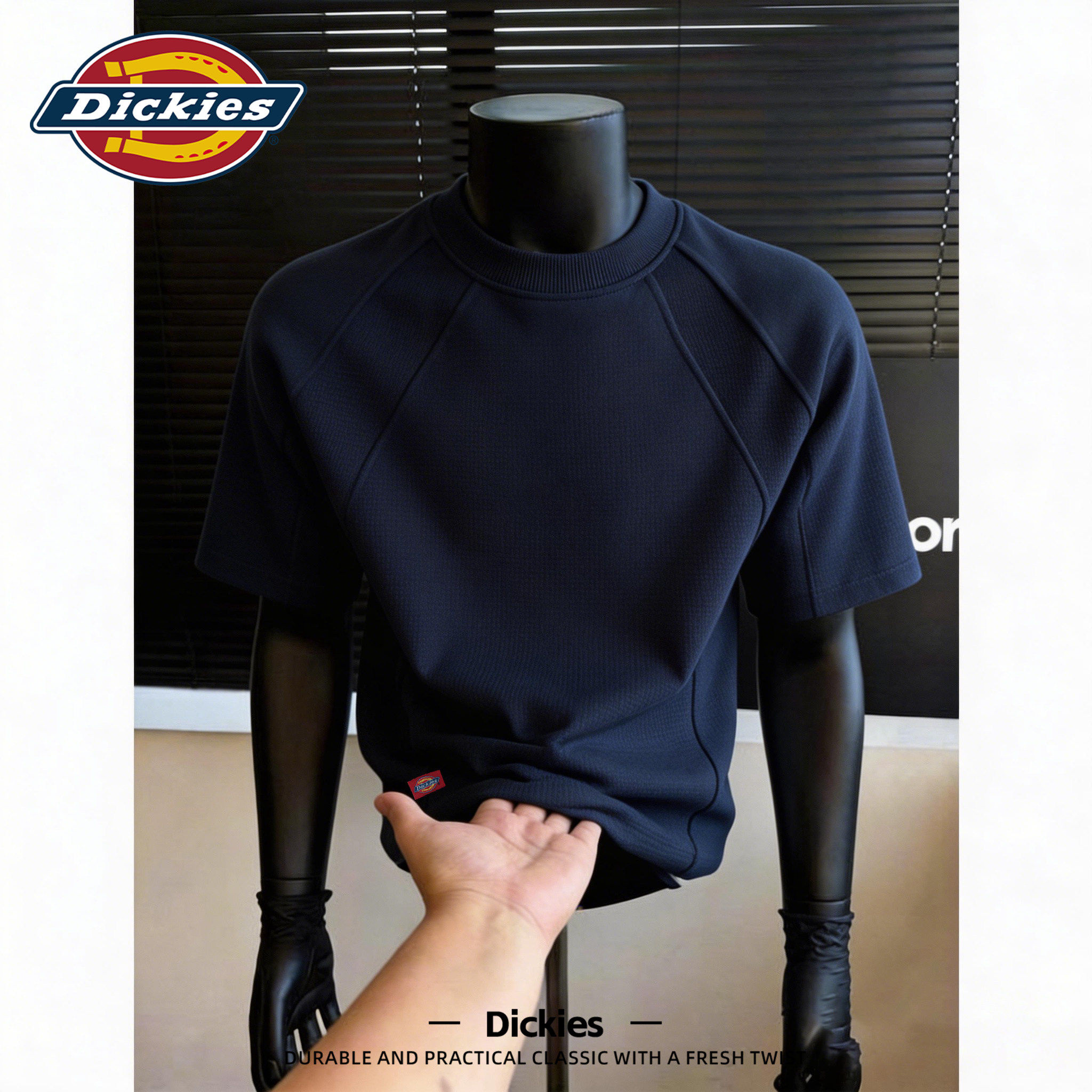 Dickies插肩短袖T恤男款圆领