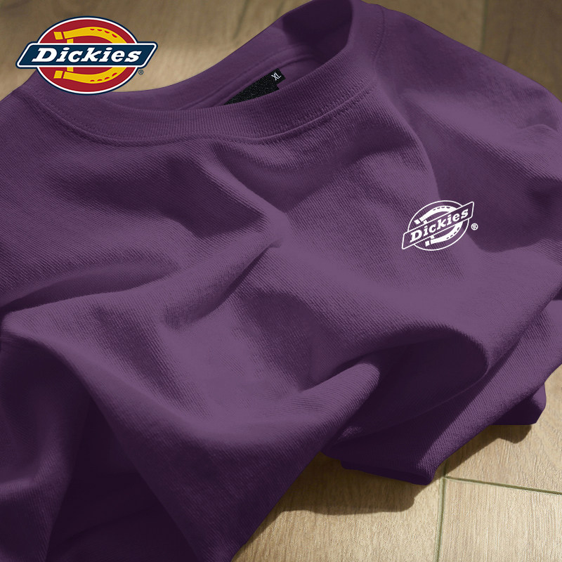 Dickies纯棉印花长袖T恤男宽松休闲上衣2026秋季新款衣服男生体恤