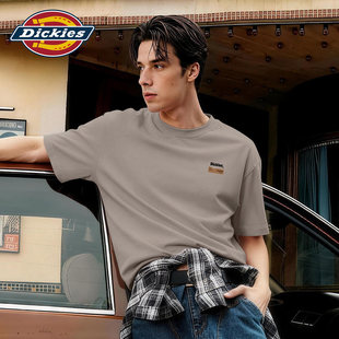 Dickies重磅纯棉短袖T恤男款青少年2026新款夏季上衣休闲学生半袖